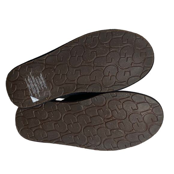NWT Ugg Pearle Suede Cozy Slippers Shearling Blk 7 - Picture 3 of 5